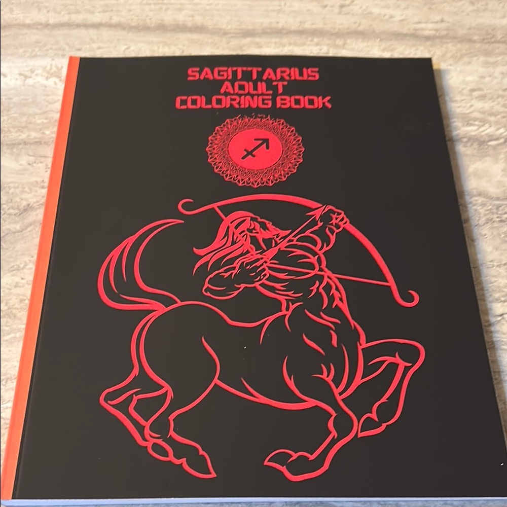 Sagittarius adult coloring book